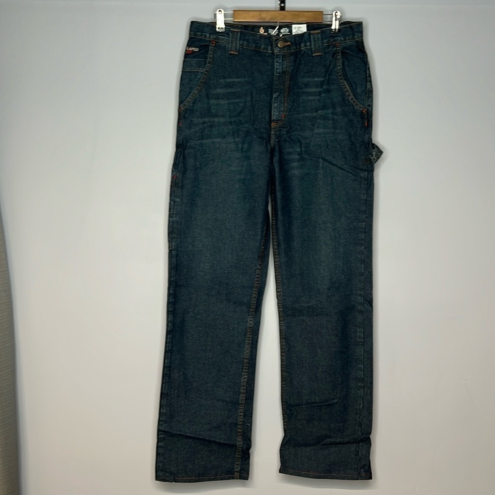 LAPCO FR MODERN CARPENTER LIGHTWEIGHT BLUE JEANS 34 x 34 Brand New